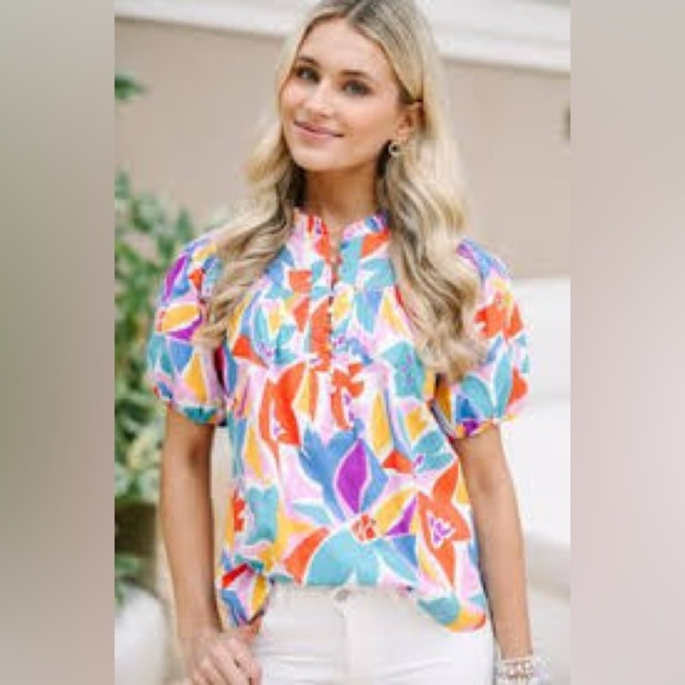 Fate Multicolor Floral Blouse